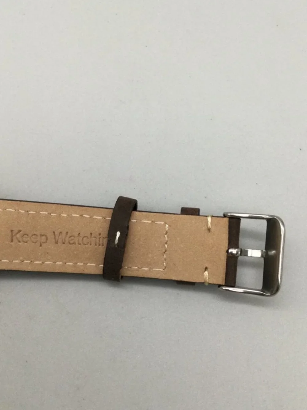 MVMT 40mm Mens Watch Rose Gold Tone Brown Leather Band